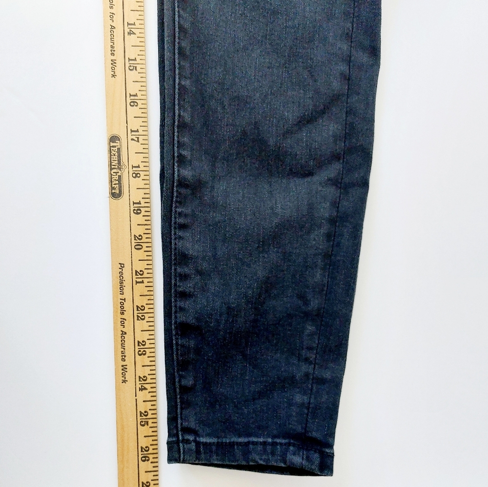 Grey/Black Western Fringe Jeans Skinny Fit Judy Blue 11/30 #JB88497 Cowgirl - Picture 9 of 9